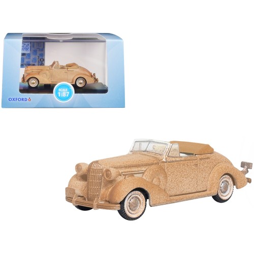 1936 Buick Special Convertible Coupe Beige (Rusted) 'Junkyard Project' 1/87 (HO) Scale Diecast Model Car by Oxford Diecast