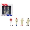 'Race Drivers' 4 Piece Diecast Figure Set 'BRE' for 1/64 Scale Models by Tarmac Works & American Diorama