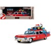 1959 Cadillac Ambulance Ecto-1 Red 'Transformers' TV Series - 'Ghostbusters' (1984) Movie Crossover 'Hollywood Rides' Series 1/24 Diecast Model Car by Jada