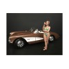 August Bikini Calendar Girl Figurine for 1/18 Scale Models by American Diorama