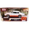 1974 Ford Maverick Grabber White with Orange Stripes 'Forgotten Classics' Series 1/24 Diecast Model Car by Motormax