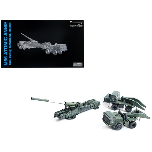 United States M65 Atomic Cannon 'Atomic Annie' Artillery Olive Drab 'Firing Mode' US Army 'NEO Dragon Armor' Series 1/72 Plastic Model by Dragon Models