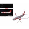 Boeing 737-300 Commercial Aircraft 'Jet2' (G-GDFG) Gray Metallic with Red Tail 'Gemini 200' Series 1/200 Diecast Model Airplane by GeminiJets