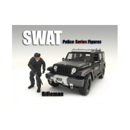 SWAT Team Rifleman Figure For 1:24 Scale Models by American Diorama