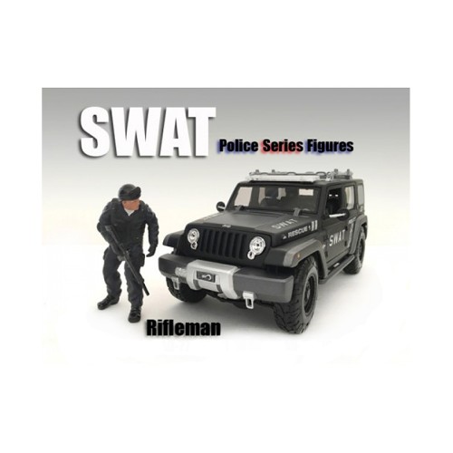 SWAT Team Rifleman Figure For 1:24 Scale Models by American Diorama