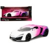 Lykan Hypersport White Pink and Purple Gradient 'Pink Slips' Series 1/24 Diecast Model Car by Jada