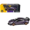BMW i8 Liberty Walk Twilight Purple Metallic with Gold Wheels 1/64 Diecast Model Car by Paragon Models