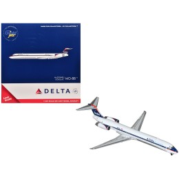 McDonnell Douglas MD-88 Commercial Aircraft 'Delta Air Lines' (N925DL) White with Blue and Red Graphics 1/400 Diecast Model Airplane by GeminiJets