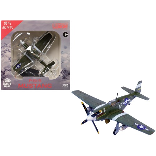 North American P-51B Mustang Aircraft 'Ole-II 358th Fighter Squadron 355th Fighter Group Steeple Morden Strafers' (1944) United States Army Air Forces 1/72 Diecast Model Airplane by Legion