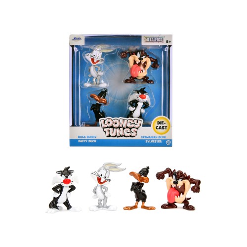 Set of 4 Diecast Figures 'Looney Tunes' 'Metalfigs' Series Diecast Models by Jada