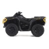 Can-Am Outlander XT-P 1000R ATV Iron Gray and Neo Yellow with Driver Figure 1/32 Diecast Model by BRP Models