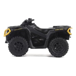 Can-Am Outlander XT-P 1000R ATV Iron Gray and Neo Yellow with Driver Figure 1/32 Diecast Model by BRP Models