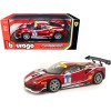 Ferrari 488 Challenge #11 Candy Red with White Stripes 'Ferrari Racing' 1/24 Diecast Model Car by Bburago