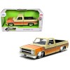 1985 Chevrolet C-10 Pickup Truck Beige with Stripes and Lowenhart Wheels 'Just Trucks' Series 1/24 Diecast Model Car by Jada