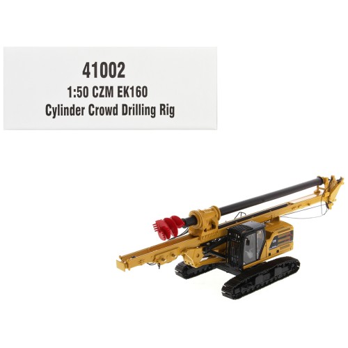 CZM EK160 Cylinder Crowd Drilling Rig Yellow 'High Line' Series 1/50 Diecast Model by Diecast Masters