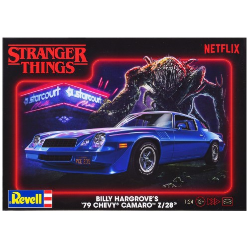 Level 4 Model Kit Billy Hargrove’s 1979 Chevrolet Camaro Z/28 'Stranger Things' (2016-Current) TV Series 1/24 Scale Model by Revell