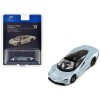 McLaren Speedtail Silver Metallic with Black Top 'Hypercar League Collection' 1/64 Diecast Model Car by PosterCars