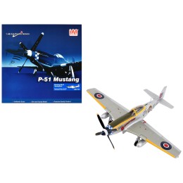 North American Mustang Mk.IV Fighter Aircraft 'Flight Lieutenant Arthur S. 'Joe' Doley 19th Squadron' (1945) British Royal Air Force 'Air Power Series' 1/48 Diecast Model by Hobby Master