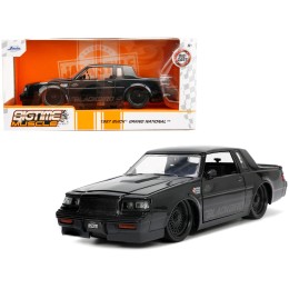 1987 Buick Grand National Black Metallic 'Blackbird' 'Bigtime Muscle' Series 1/24 Diecast Model Car by Jada