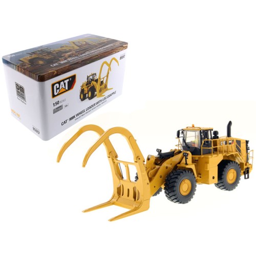 CAT Caterpillar 988K Wheel Loader with Grapple with Operator 'High Line Series' 1/50 Diecast Model by Diecast Masters