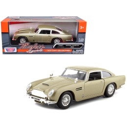 Aston Martin DB5 RHD (Right Hand Drive) Gold Metallic 'Timeless Legends' Series 1/24 Diecast Model Car by Motormax