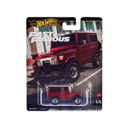 Toyota Land Cruiser FJ43 Red with White Top 'The Fate of the Furious' (2017) Movie 'Fast & Furious' Series Diecast Model Car by Hot Wheels