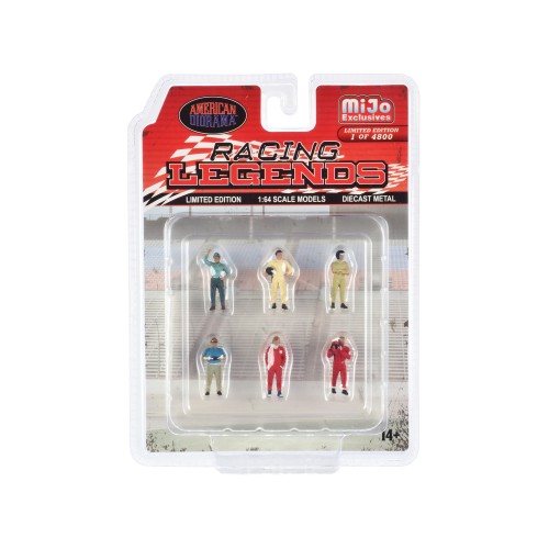 'Racing Legends' 6 piece Diecast Set (6 Driver Figures) Limited Edition to 4800 pieces Worldwide 1/64 Scale Models by American Diorama