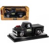 1956 Ford F-100 Pickup Truck Matt Black 'Lunati Bootlegger' Limited Edition to 6550 pieces Worldwide 1/24 Diecast Model Car by M2 Machines