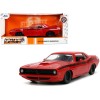 1973 Plymouth Barracuda Red with Black Stripes 'Bigtime Muscle' Series 1/24 Diecast Model Car by Jada