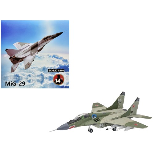 Mikoyan-Gurevich MiG-29 Fighter Aircraft '120th GvIAP Domna Airfield' (2001) Russian Air Force 1/100 Diecast Model Airplane