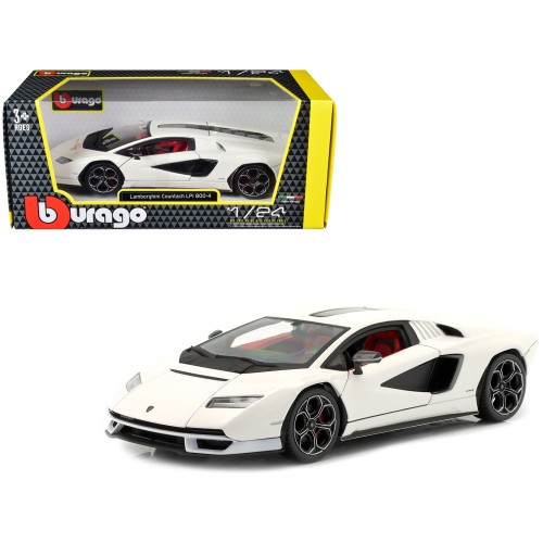 Lamborghini Countach LPI 800-4 White 1/24 Diecast Model Car by Bburago