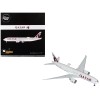 Boeing 777F Commercial Aircraft 'Qatar Cargo' (A7-BFT) Gray with Tail Graphics 'Gemini 200 - Interactive' Series 1/200 Diecast Model Airplane by GeminiJets
