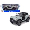 2021 Ford Bronco Badlands Light Gray 'Special Edition' 1/18 Diecast Model Car by Maisto