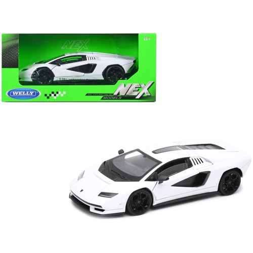Lamborghini Countach LPI 800-4 White 'NEX Models' Series 1/24 Diecast Model Car by Welly