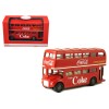 1960 Routemaster London Double Decker Bus Red 'Coca-Cola' 1/64 Diecast Model by Motorcity Classics