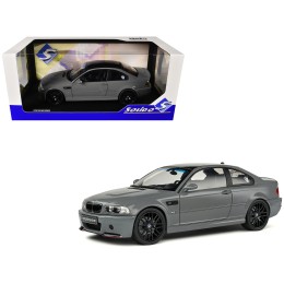 2000 BMW E46 M3 'Streetfighter' Nardo Gray with Black Top 1/18 Diecast Model Car by Solido