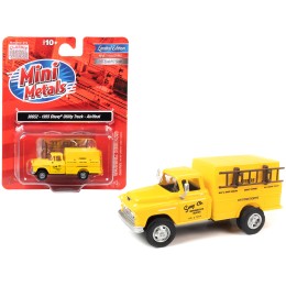 1955 Chevrolet Utility Truck Yellow 'Song Co. Refrigeration and Heating' 1/87 (HO) Scale Model by Classic Metal Works