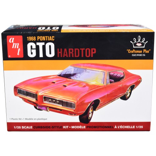 Skill 2 Model Kit 1968 Pontiac GTO Hardtop 'Craftsman Plus' Series 1/25 Scale Model by AMT
