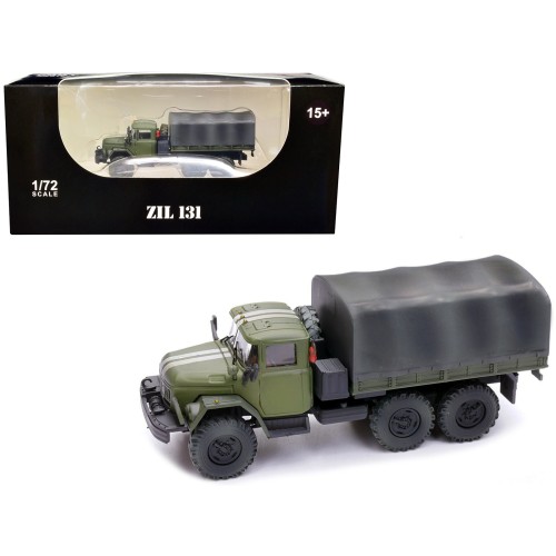 ZIL 131 Cargo Truck Green with White Stripes 'Ukrainian Ground Forces' 1/72 Diecast Model by Legion