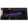 2018 Dodge Challenger SRT Demon Plum Crazy Metallic with Matt Black Hood 1/43 Diecast Model Car by IXO Models