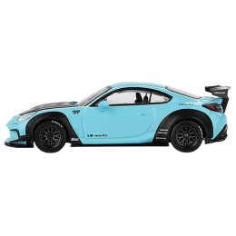 Toyota GR86 'LB-Nation - Liberty Walk' Baby Blue with Carbon Hood Limited Edition 1/64 Diecast Model Car by Mini GT