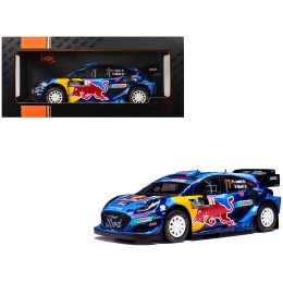 Ford Puma Rally1 #7 Pierre-Louis Loubet - Nicolas Gilsoul 'Rally Sweden' (2023) 1/18 Diecast Model Car by IXO Models