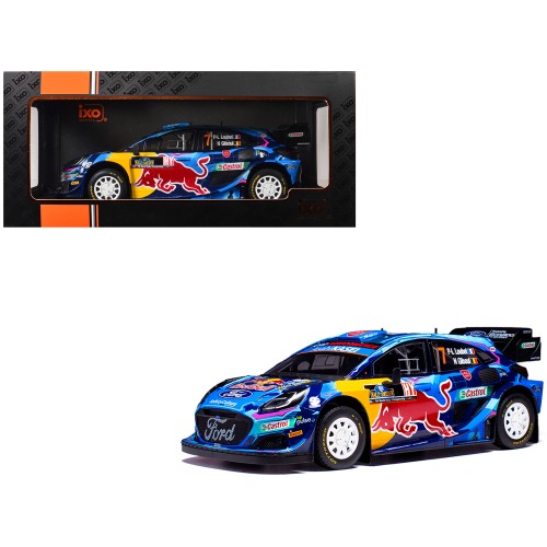 Ford Puma Rally1 #7 Pierre-Louis Loubet - Nicolas Gilsoul 'Rally Sweden' (2023) 1/18 Diecast Model Car by IXO Models