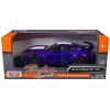 2019 Chevrolet Corvette ZR1 Blue Metallic and White 'Timeless Legends' Series 1/24 Diecast Model Car by Motormax