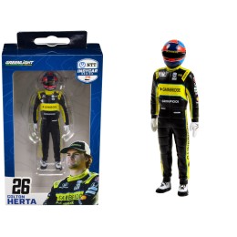 'NTT IndyCar Series' #26 Colton Herta Driver Figure 'Gainbridge - Andretti Autosport' for 1/18 Scale Models by Greenlight