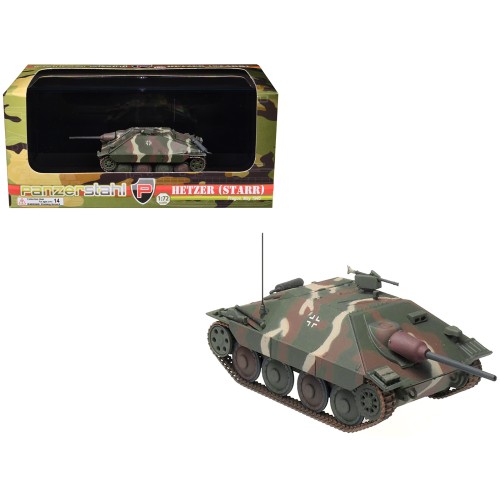 Hetzer (Starr) Tank Destroyer 'Prague' (1945) German Army 1/72 Diecast Model by Panzerstahl