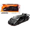 Lamborghini Veneno Matt Black 'Hyper-Spec' Series 1/24 Diecast Model Car by Jada