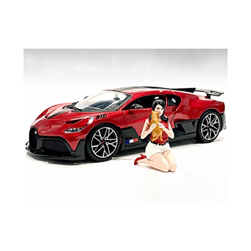 'Girls Night Out' Gigi with Cat Figurine for 1/24 Scale Models by American Diorama