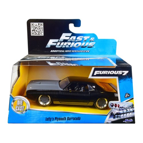 Letty's Plymouth Barracuda 'Fast & Furious 7' Movie 1/32 Diecast Model Car by Jada