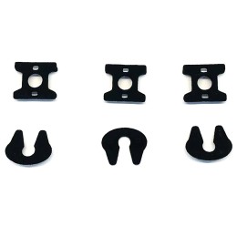 Fifth Wheel Sets (3 Sets) 1/87 (HO) Plastic Model by Promotex